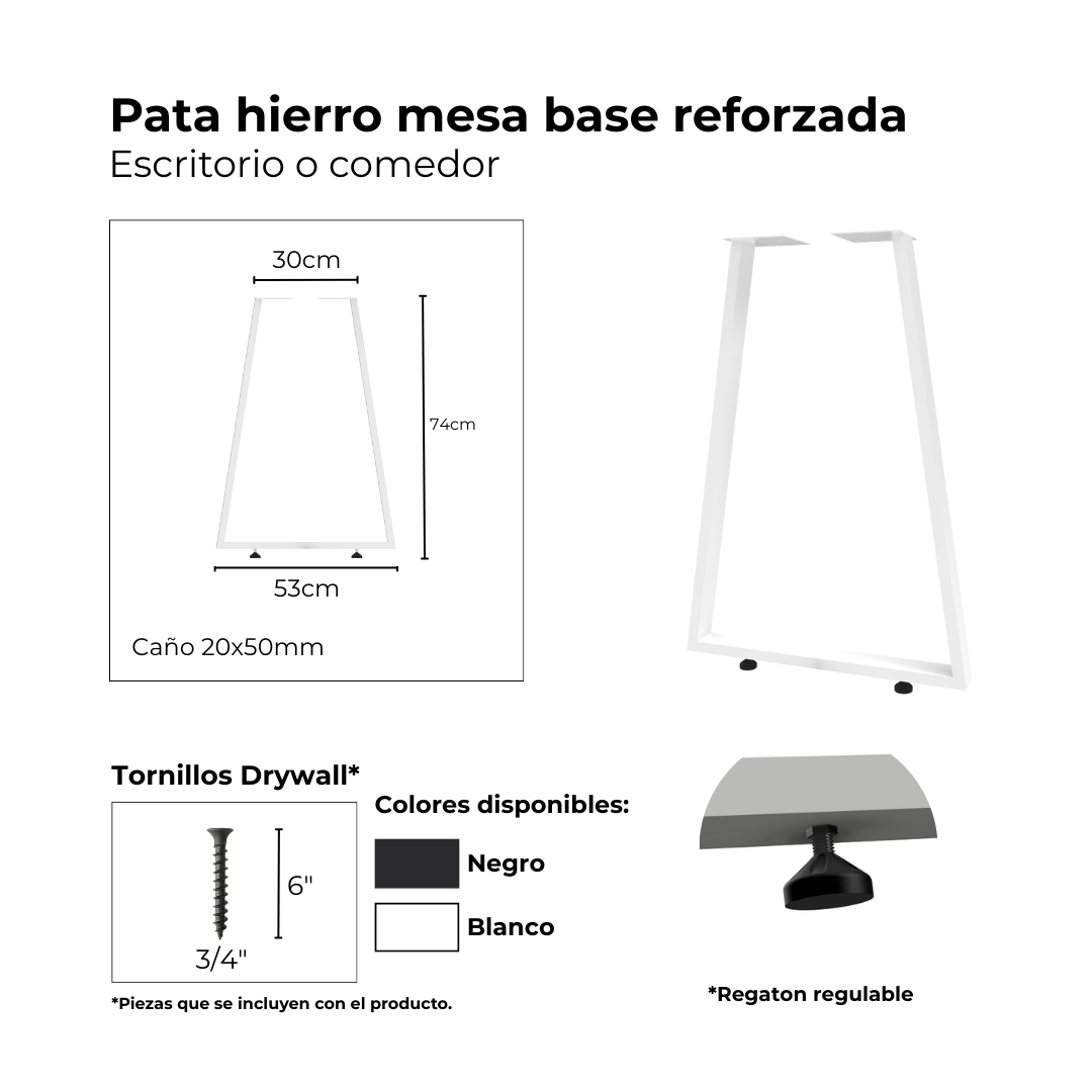 PATA MESA / ESCRITORIO C - Imagen 3