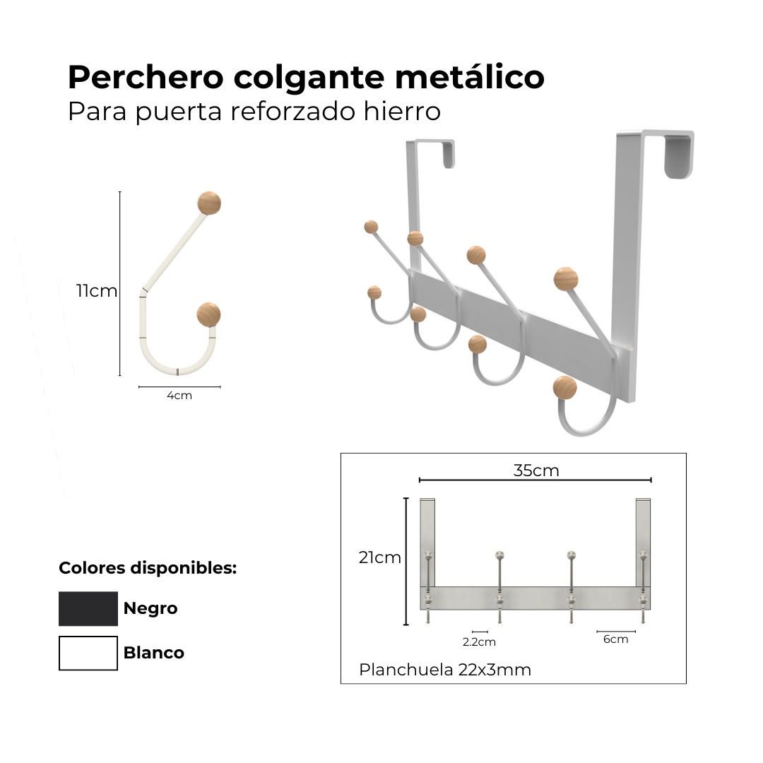 PERCHERO PUERTA - Imagen 2