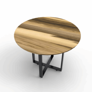 MESA COMEDOR MADERA DURA REDONDA